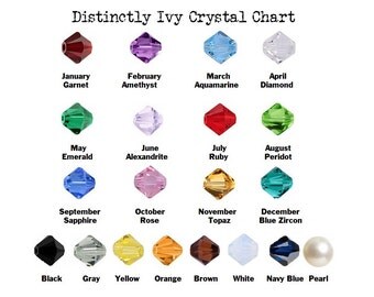 SALE • Crystal or Pearl Add•On to Handstamped Necklace, Birthstone Charm, Crystal Addon • Extra One More • Month Birthstones