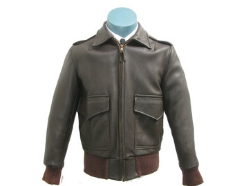Vintage Genuine Brown Deerskin Bomber Jacket Men's 1960's Custom Coat Company Berlin Wisconsin Will Fit Men's Size Small