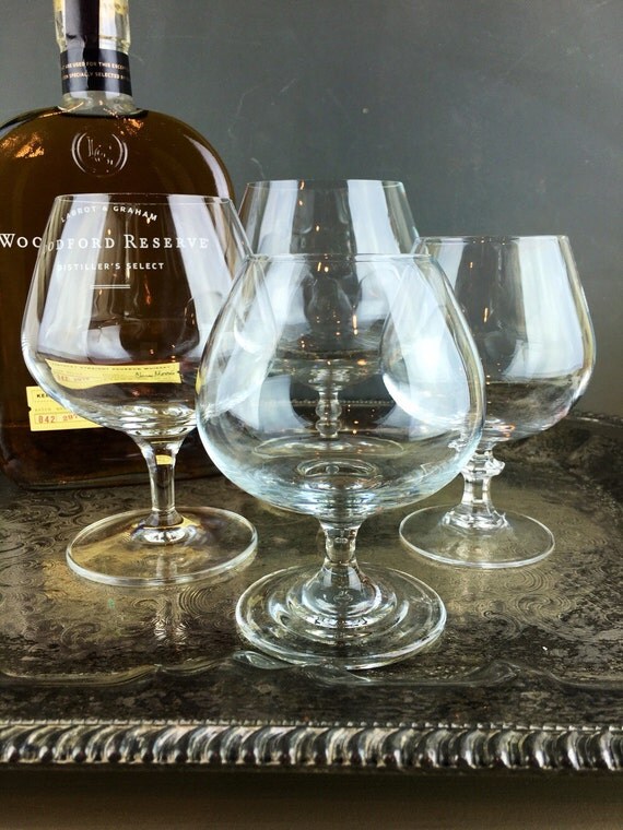 Vintage ECLECTIC Brandy Snifters Set of 4 Every Glass