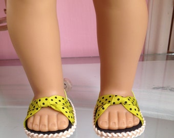 NEW! One pair of sandals, made to fit 18 inch American Girl doll