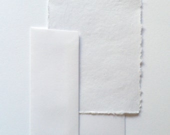 Elegant Deckle Edge Cotton Paper Stationary Set