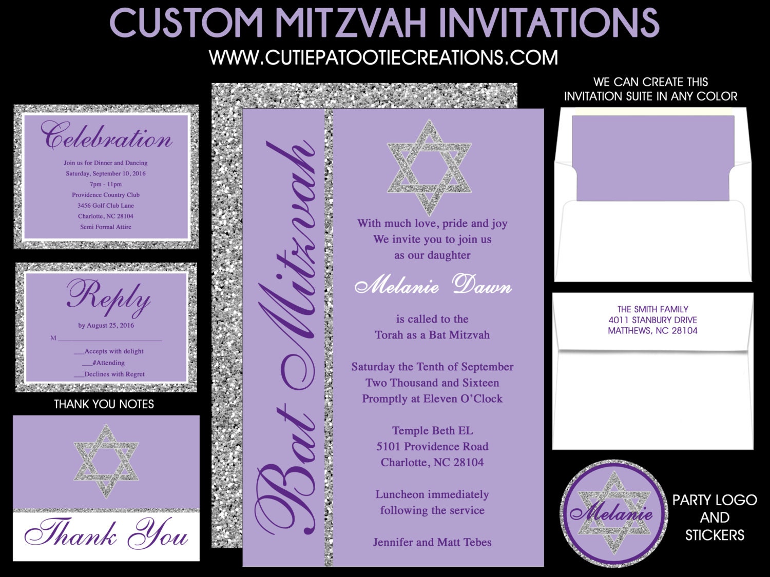 Bat Mitzvah Invitation 7