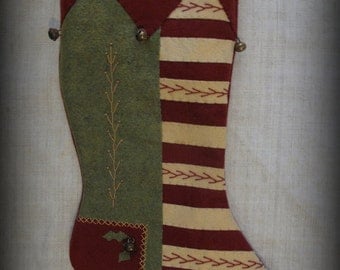 Fireside Glow Stocking - Christmas Past Stocking Collection E-PATTERN by cheswickcompany