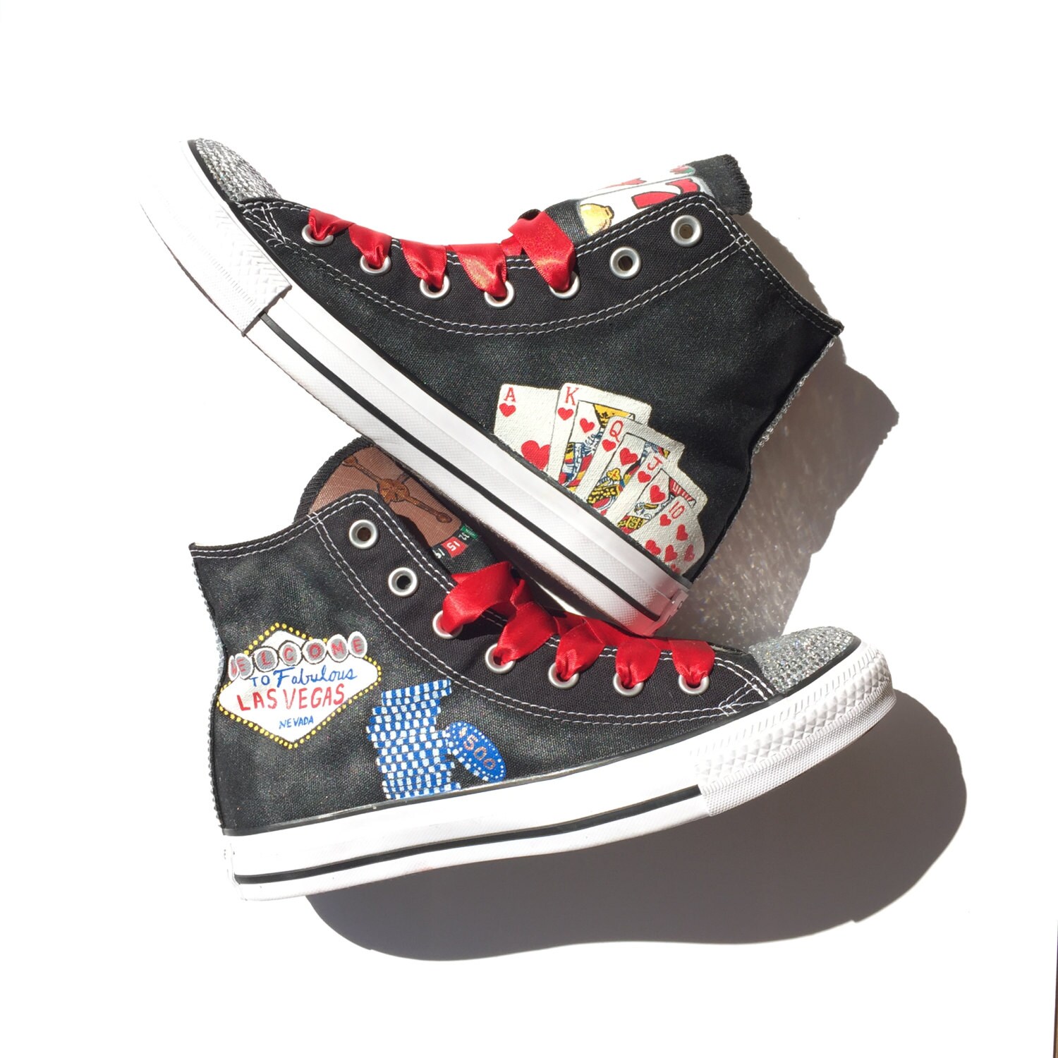 las vegas custom shoes Converse Shoes Las Vegas Painted Themed Converse Custom