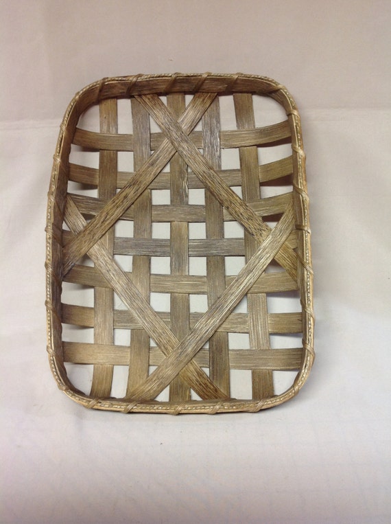 Hand Woven Rectangular Tobacco Basket Smaller by DiannesBaskets