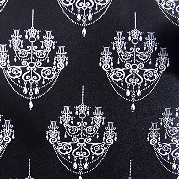 Items similar to Black & White Chandelier Pattern Contact Paper Self