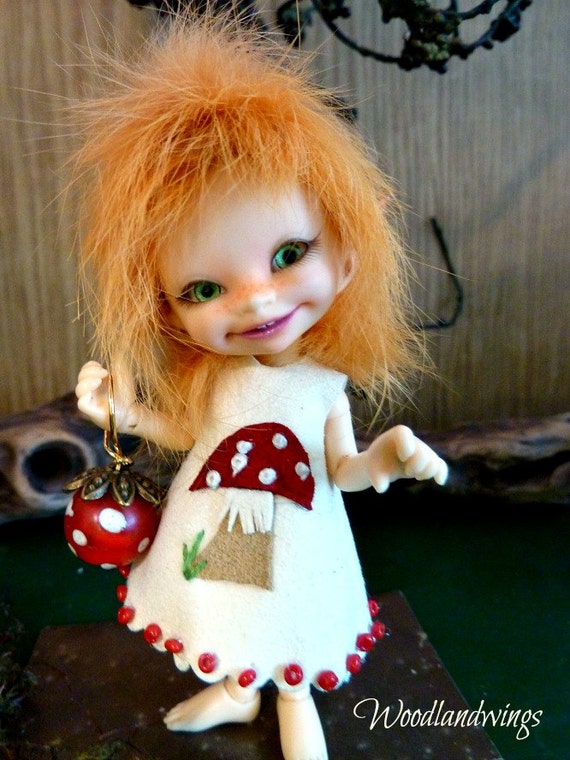 Items similar to Realpuki Mushroom dress with a cute mushroom lantern