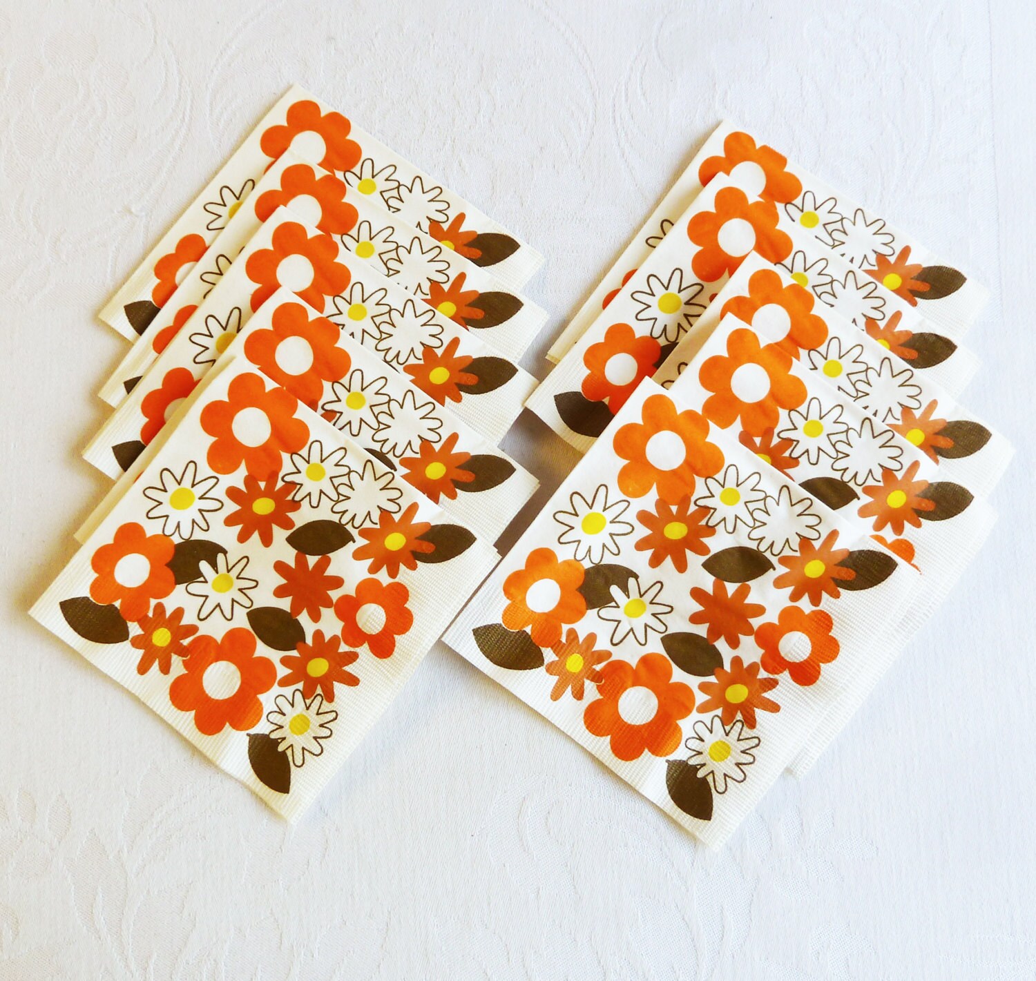 Vintage Cocktail Napkin and Coaster Set in Original Box