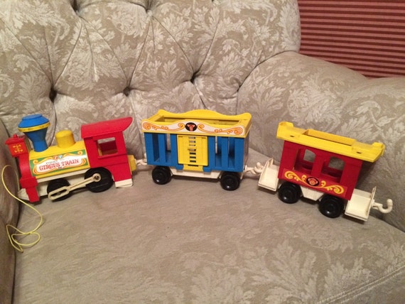 fisher price circus train 1970s