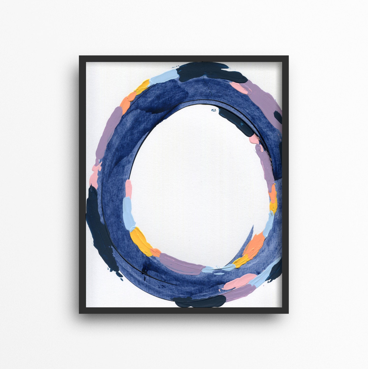Indigo Decor Abstract Wall Art Blue Abstract Art by AKChapmanArt