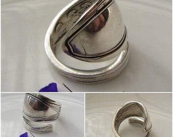 SPOON RING german BEAUTIFUL sterling silver handmade adjustable gift