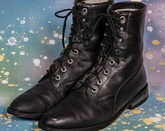 Black LACER Boots Women's Size 7 B