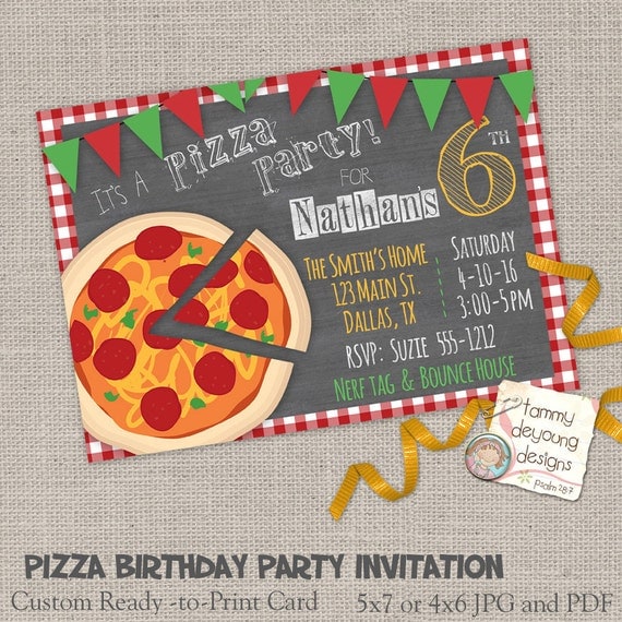 Pizza Party Invitation Email 10