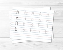 Unique letter tracing related items | Etsy