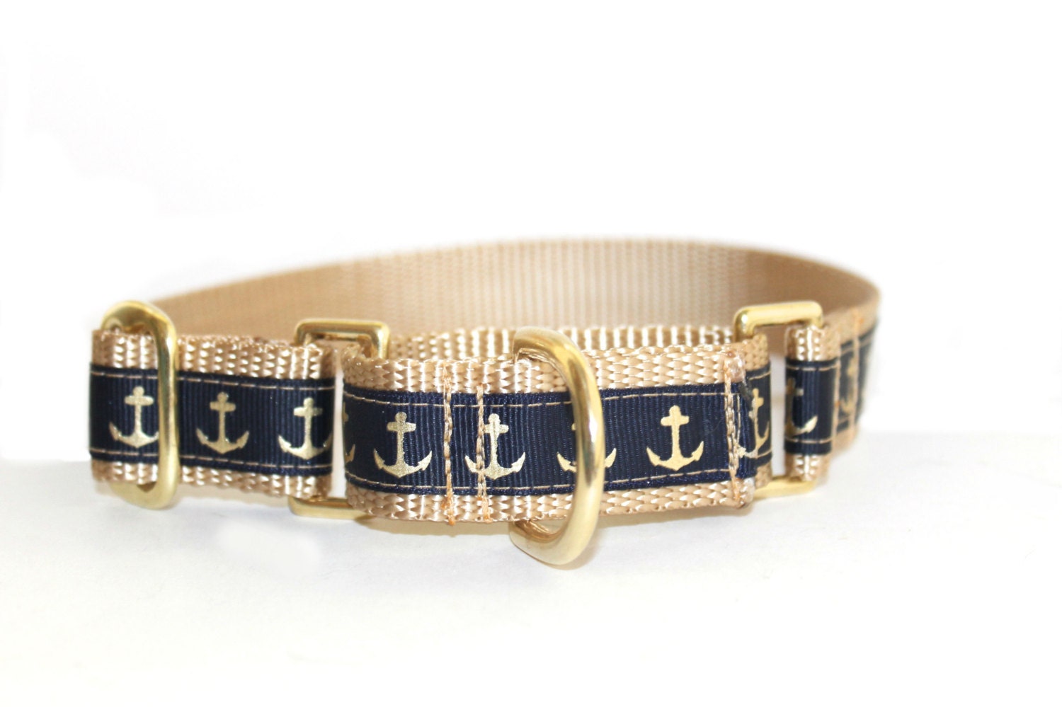 Nautical Martingale Dog Collar