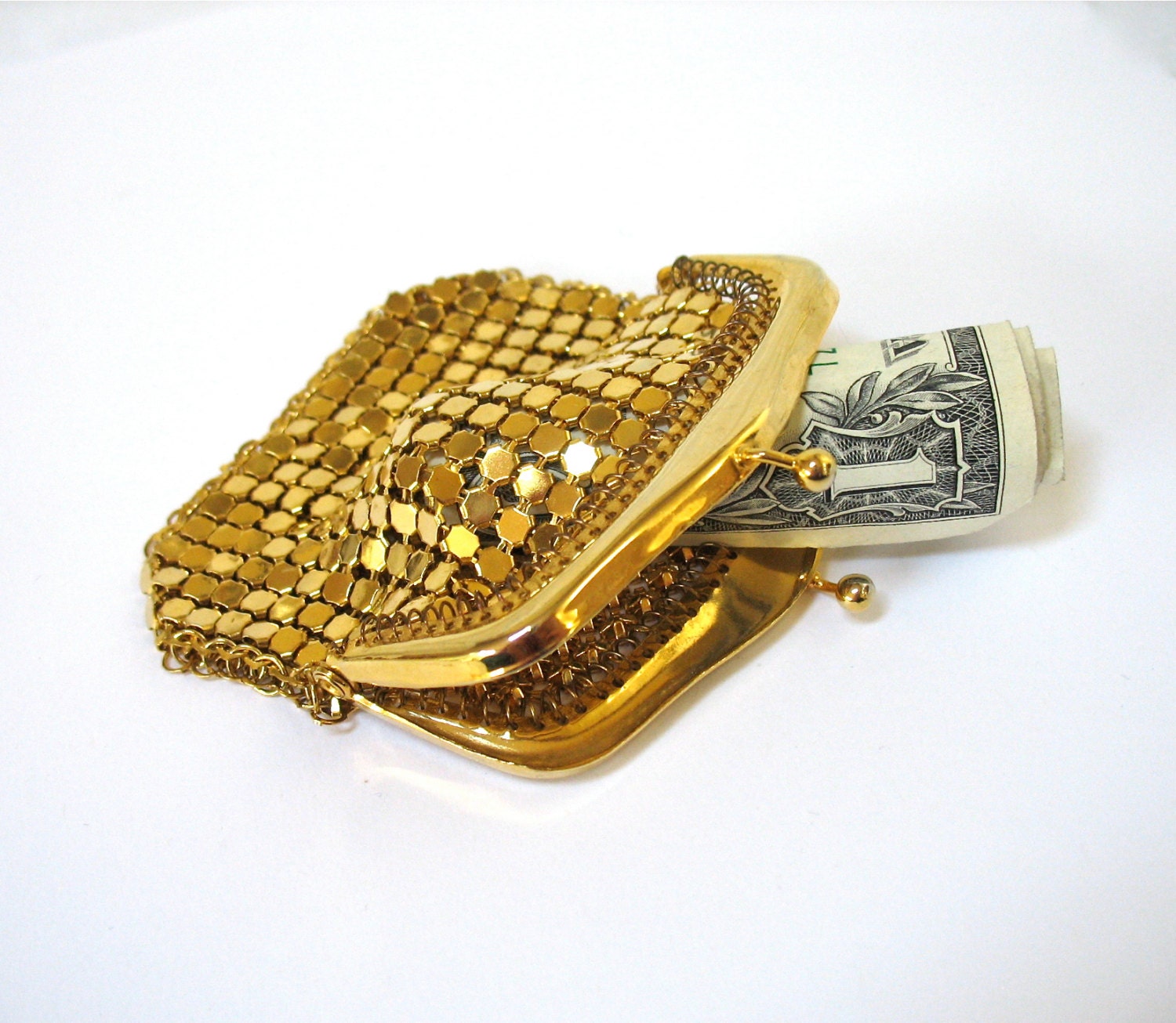 mesh change purse