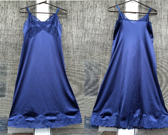 navy blue full slips