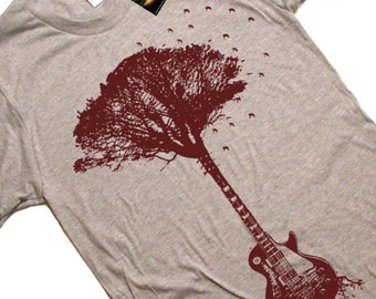 Guitar Tree T Shirt Music Roots T Shirt Guitar Gifts For Him Tree Roots Guitar Tees Unisex T Shirt Fathers Day Tees Gifts For Guitar Player