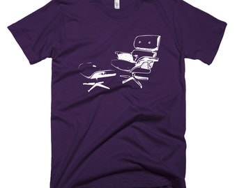 Eames Lounge Chair & Ottoman T-shirt for Men. Gift for architect, design lover or interior designer. Available for women, and other colors!