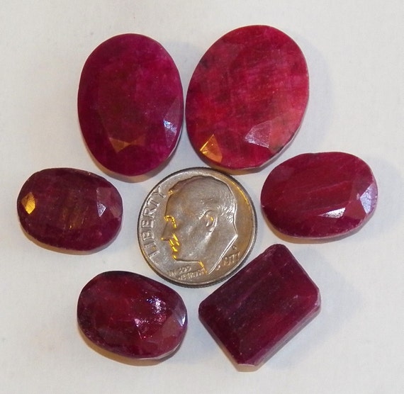 Genuine Natural Gemstones Red Ruby Rubies by ChunkyMountainJewel