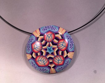 kaleidoscope necklace sterling silver