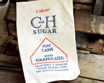 Vintage sugar sack – Etsy