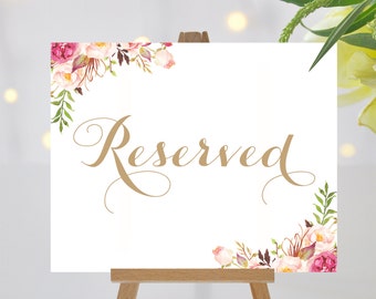 Reserved sign | Etsy