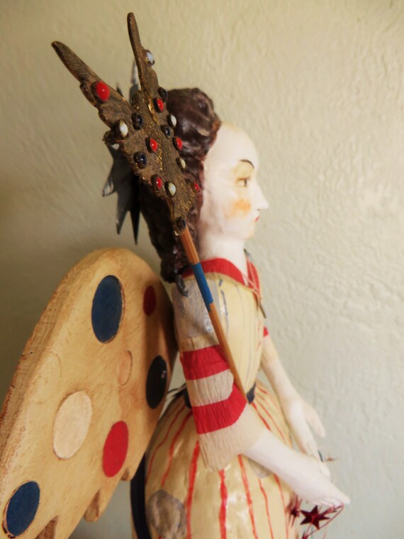 Nostalgic Folk ArtCarol Rollpaper mache mixed by NostalgicFolkArt