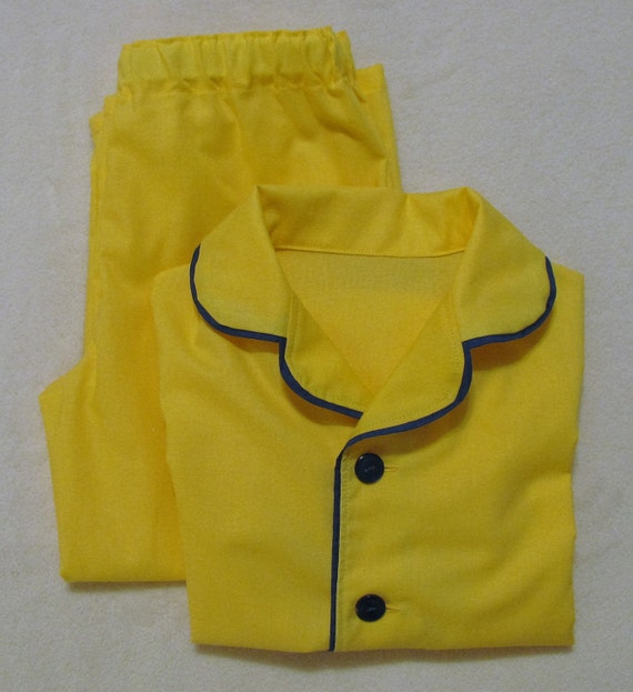Items similar to Polar Express Toddler Lemon Yellow Boys Pajamas Girls