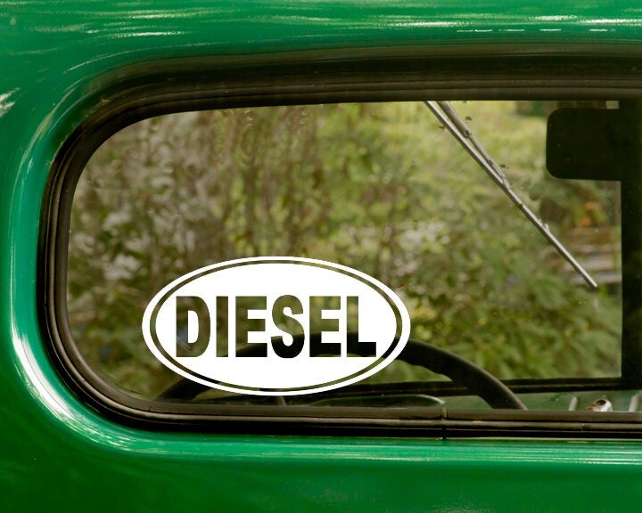 Oval Diesel  Decal Car Decal Diesel  Truck  Sticker  Euro