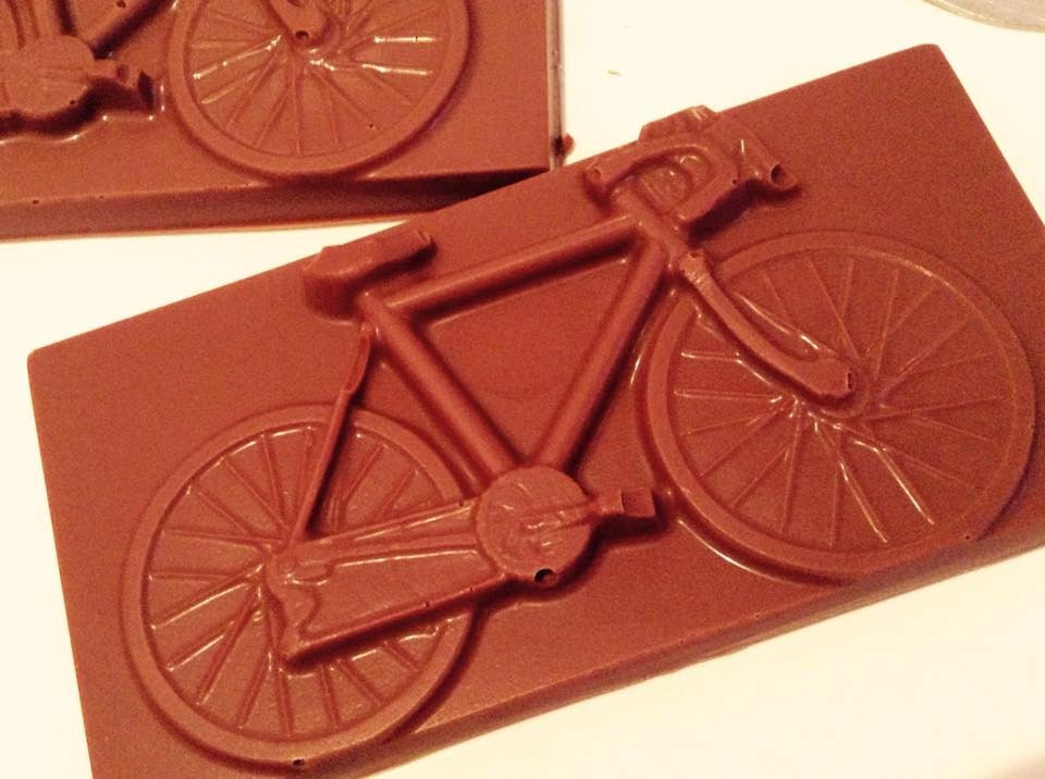 Chocolate Bicycle Bars x 2 pieces by CambridgeChocolates on Etsy