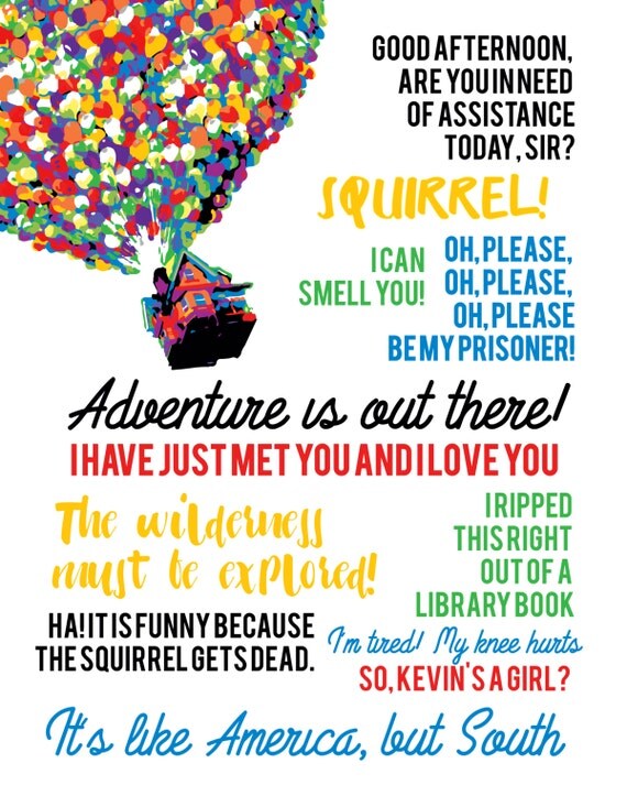  disney  pixar  up quotes  with balloons 