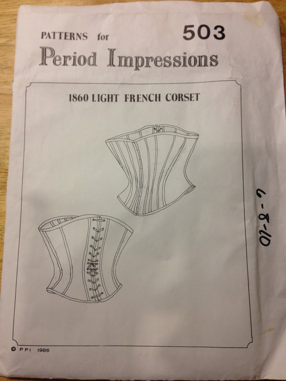 Period Impressions Sewing Pattern 503 90s MissessLight French