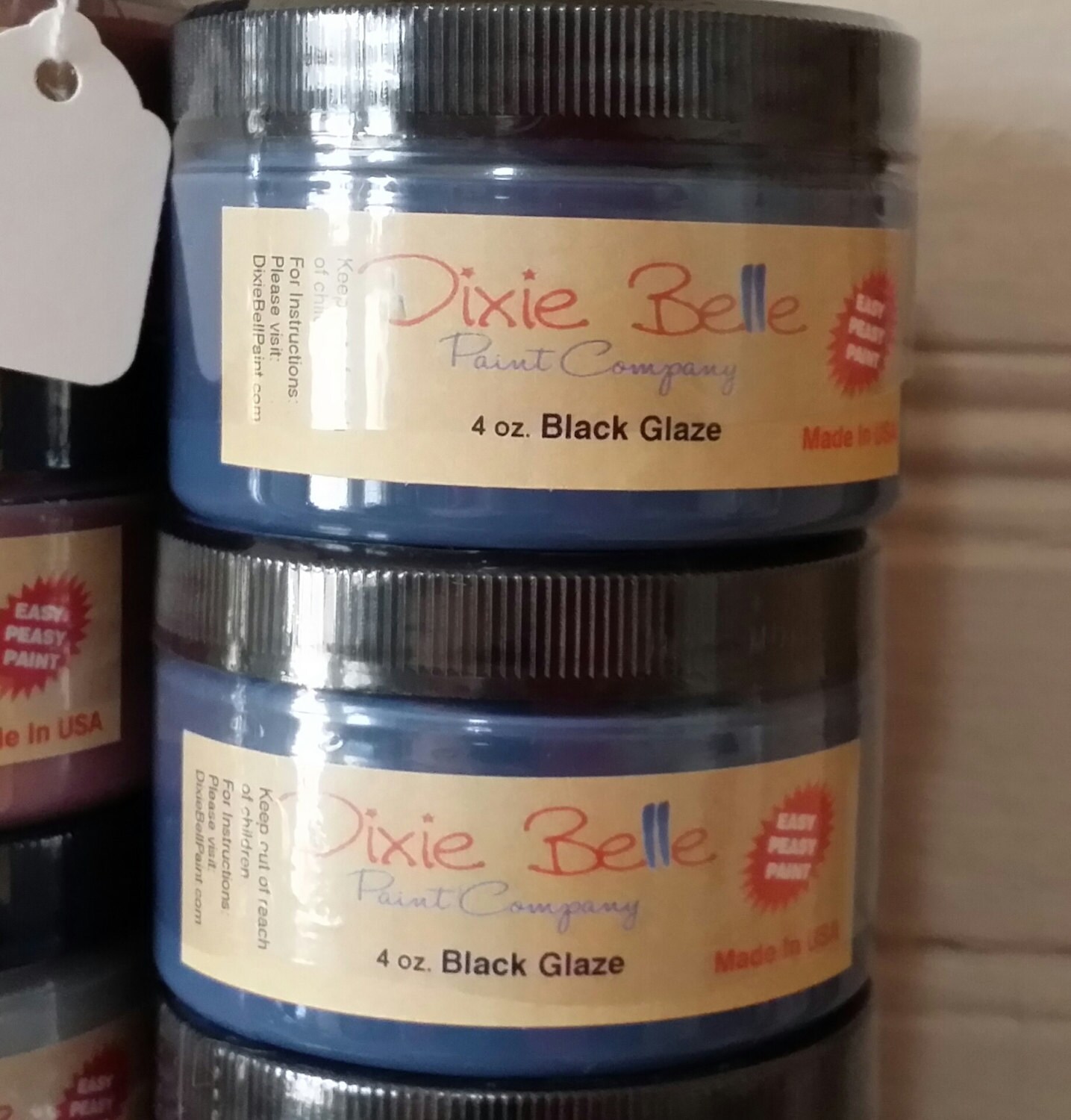 Dixie Belle Paint Black Glaze 4 oz FREE SHIPPING