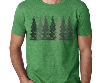 Trees t shirt | Men's T-shirt | Nature shirt | Hiking shirt | Graphic Tees | Forest Tshirt