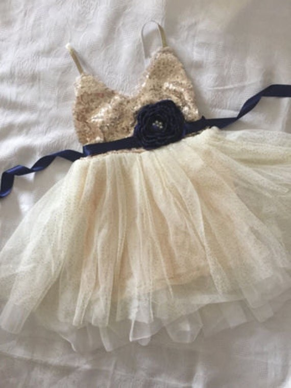 49% off j boutique Other - Gold and Cream Flower Girl ...