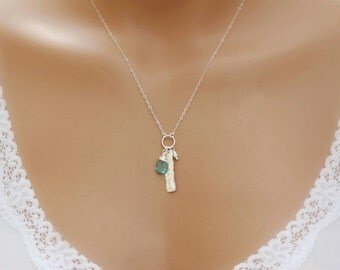 Dainty Bar Necklace, Personalized Necklace, Mothers Gift, Nameplate Necklace, Custom Necklace, Sterling Silver