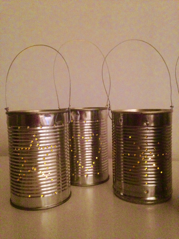 20 Upcycled Tin Can Event Tea Light Lantern Decoration