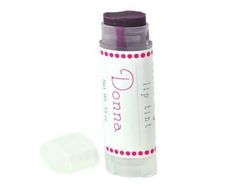 Tinted Lip Balm - "Donna" - Lip Tint in plum - Sangria flavor