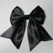 Pair of Black Anime Manga inspired hair bows. Large black