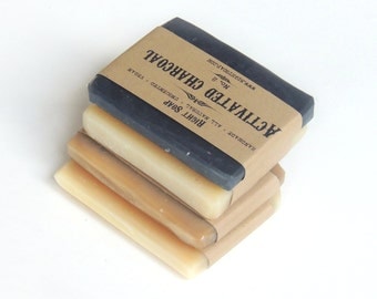 Soap Sample - Natural soap, Sampler soap set, vegan soap, unscented soap, Artisan Saop, Homemade Soap