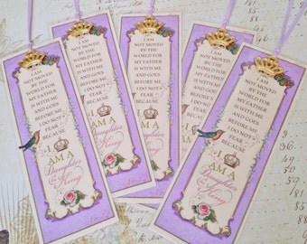 Daughter of the King Bookmark Princess Party Favor