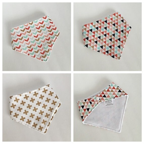 Bandana Style Bibs by BabyGreeters on Etsy