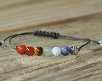 7 Chakra Bracelet, Crystal Healing, Yoga Bracelet, Meditation Bracelet, Chakra Healing, Protection, Calming, Dream