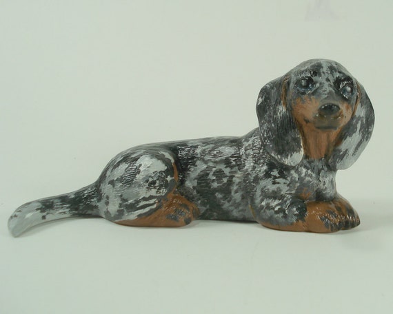 dapple dachshund figurines