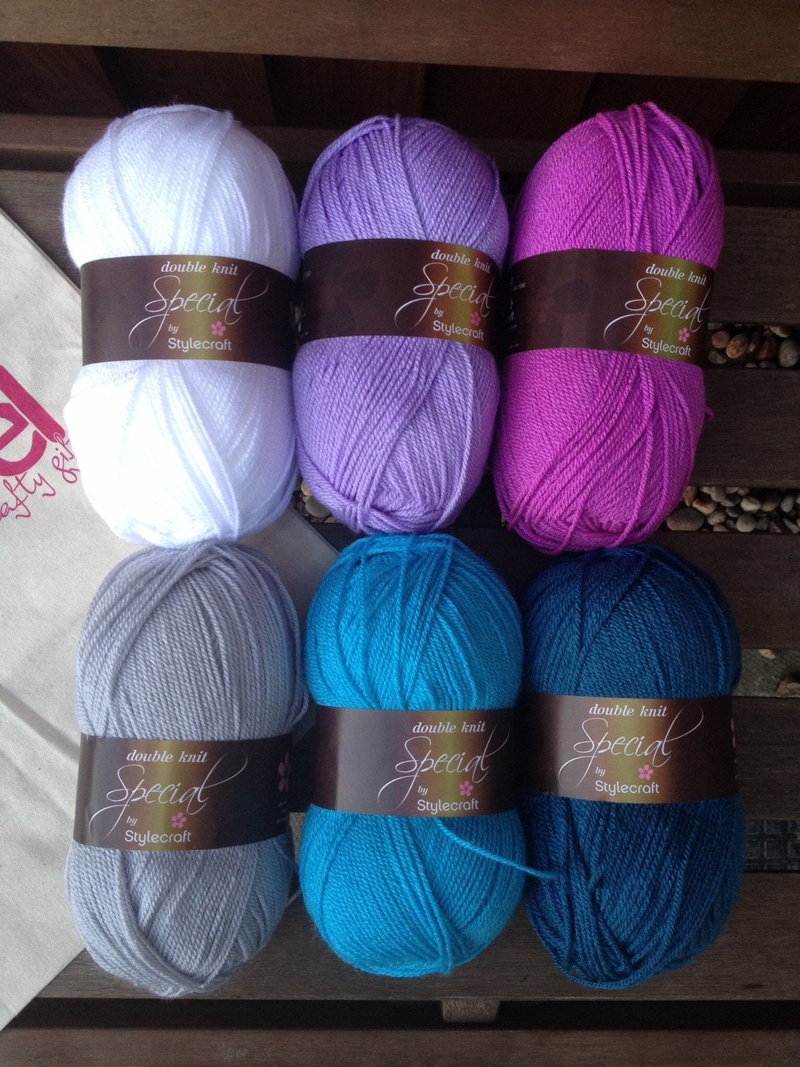 Stylecraft Special DK 6-pack of yarn 6x100g purple and teal