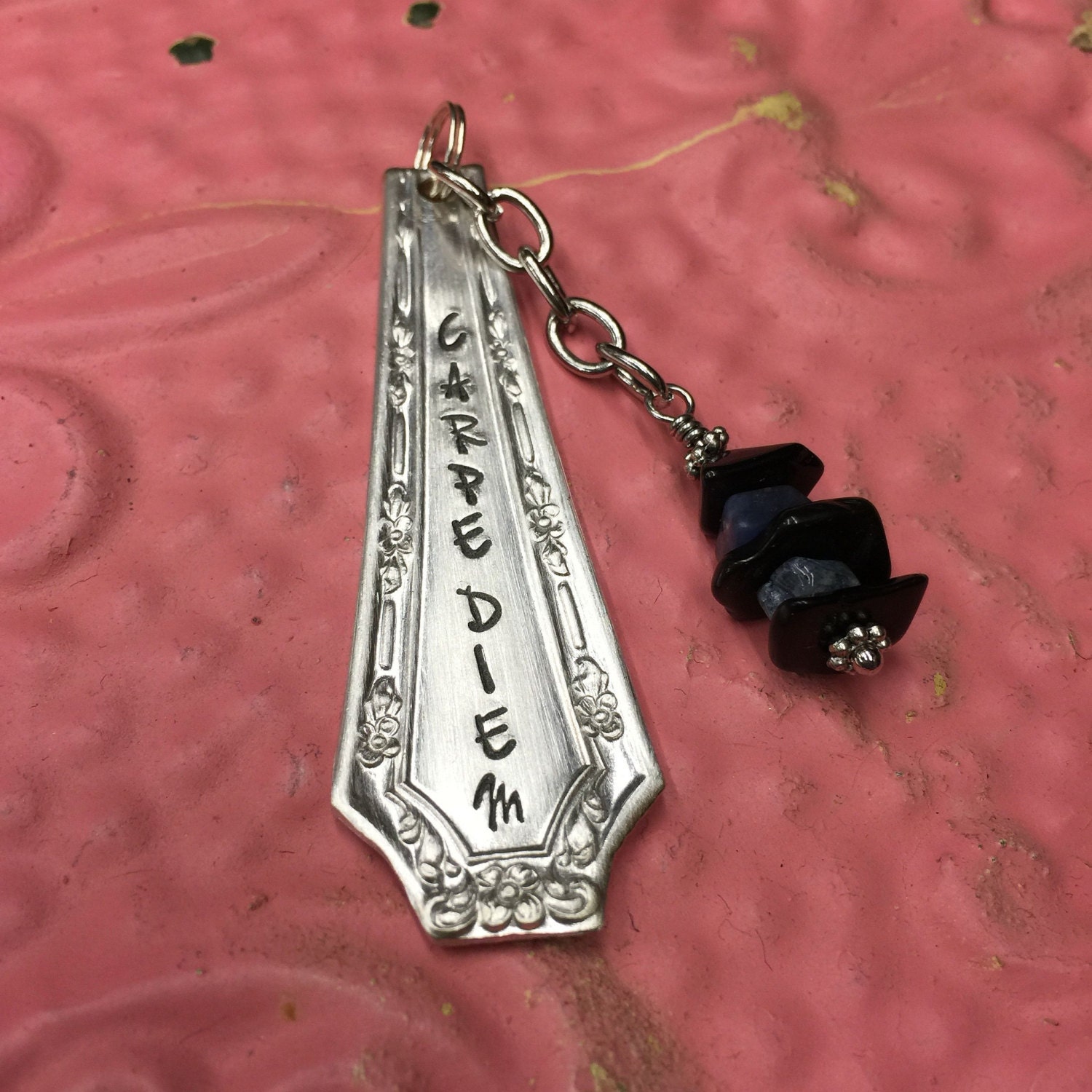 Stamped Vintage Upcycled Spoon Fork Jewelry by JuliesJunktique