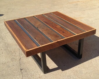 Modern Reclaimed Wood Coffee Table