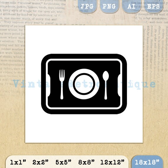 Printable Digital School Lunch Tray Graphic by VintageRetroAntique