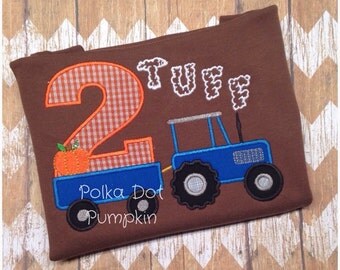 Tractor Birthday Shirt Fall Birthday Theme Farmer Birthday shirt Tractor Shirt